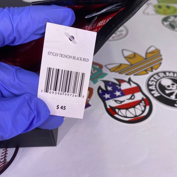 True Religion Men's Black Genuine Leather Trifold Wallet RFID Metal Logo NWT - Picture 16 of 16